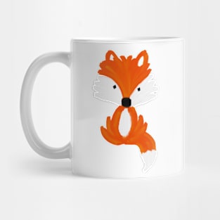 Fox - oil painting pattern Mug